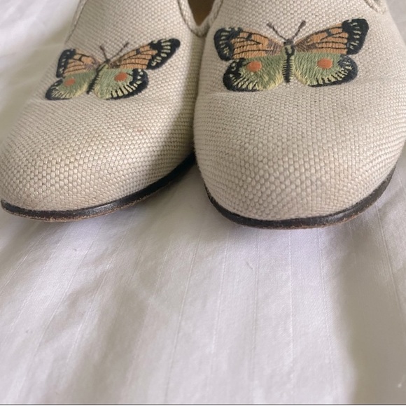 Stubbs and Wootton Butterfly Embroidered Loafers - Picture 7 of 9